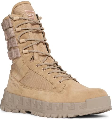 versace mens boot|Versace combat boots army.